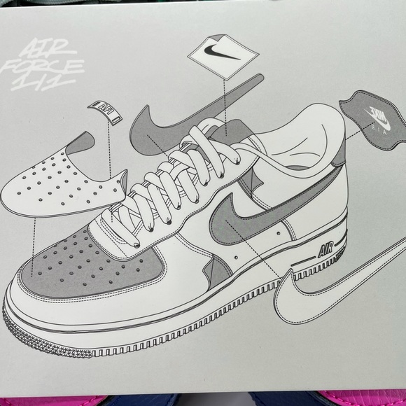 Nike Air Force 1 of 1 Mens Size 10 Sneakers Velcro - Picture 8 of 12